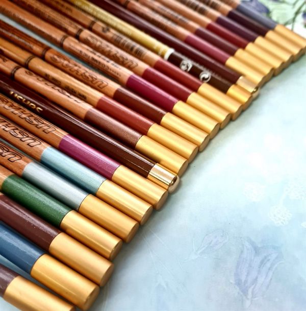 33 PURPLE WINE MATT pencil with antimony for eye and lip makeup + sharpener